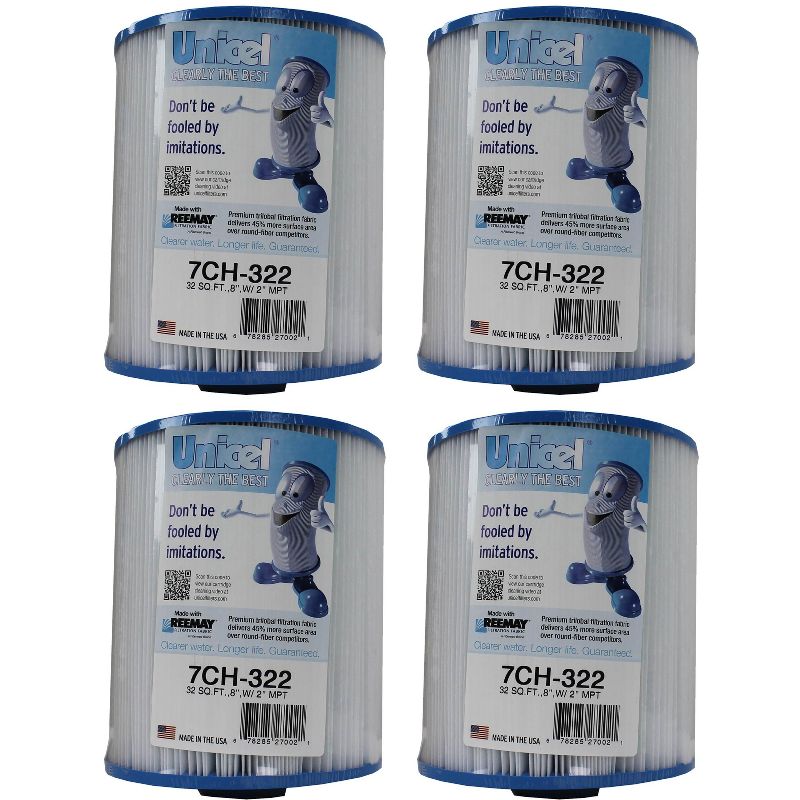 4) New Unicel 7CH-322 Replacement Spa Filter Cartridges 32 Sq Ft PAS35-2 FC-0420