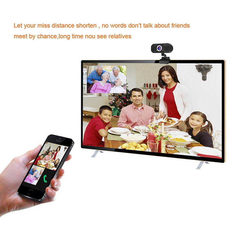 1080P HD Rotatable Webcam Computer Desktop Laptop PC Web Camera Built-in Microphone Video Callings Clip On USB 2.0 Video Calling Computer Camera, Built-in Mic, Flexible Rotatable Clip On 1920x1080 US