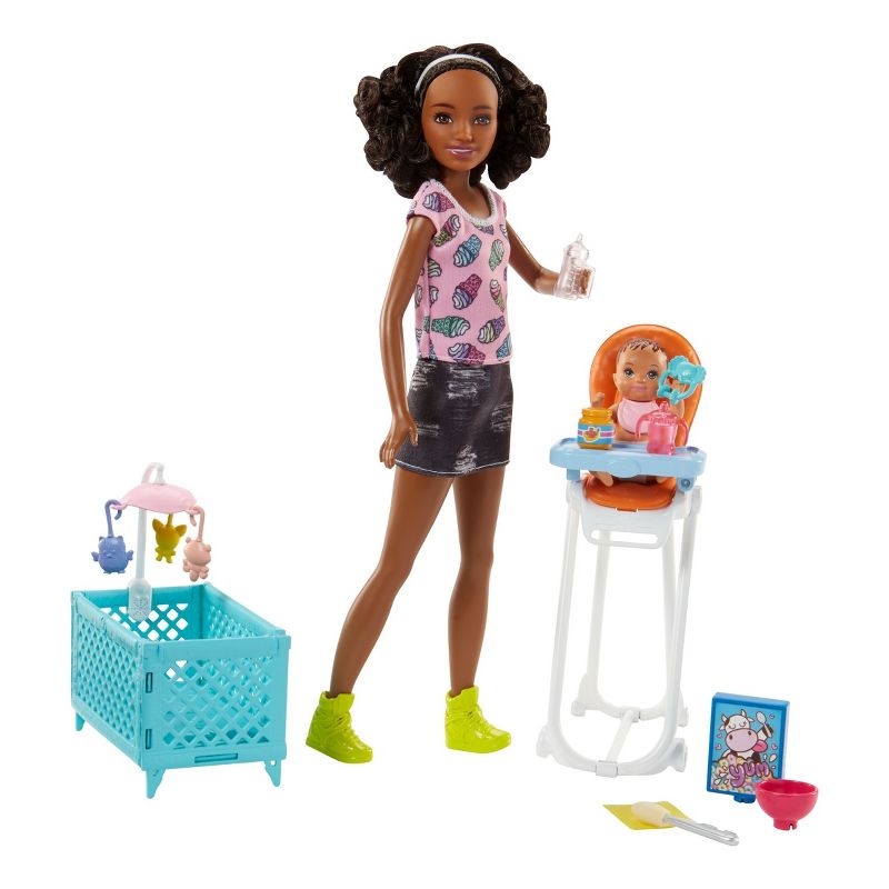 Barbie Skipper Babysitters Inc. Doll and Feeding Playset