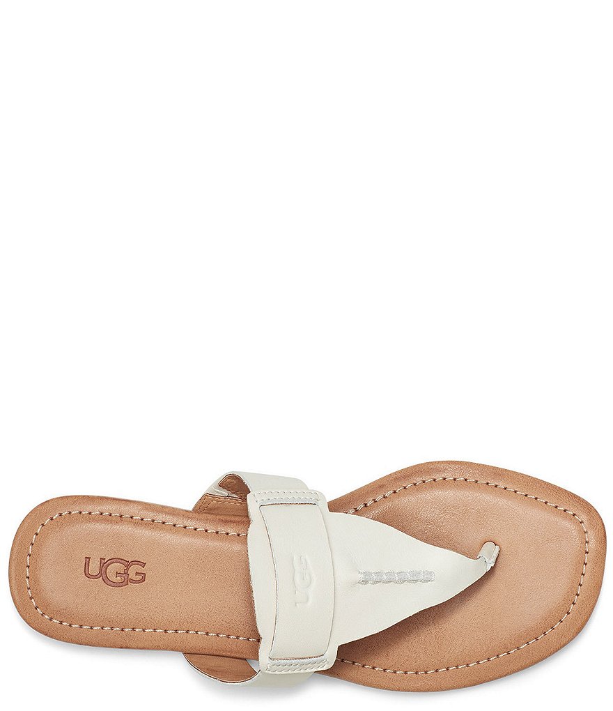 UGG&reg; Gaila Leather Thong Sandals