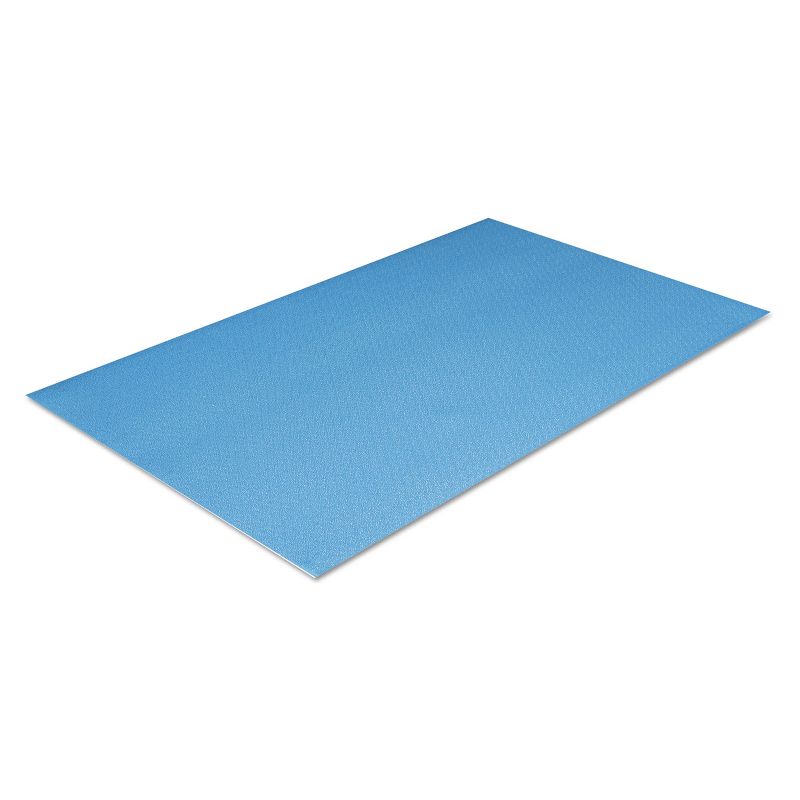 2'x3' Rectangle Solid Floor Mat Blue - Crown