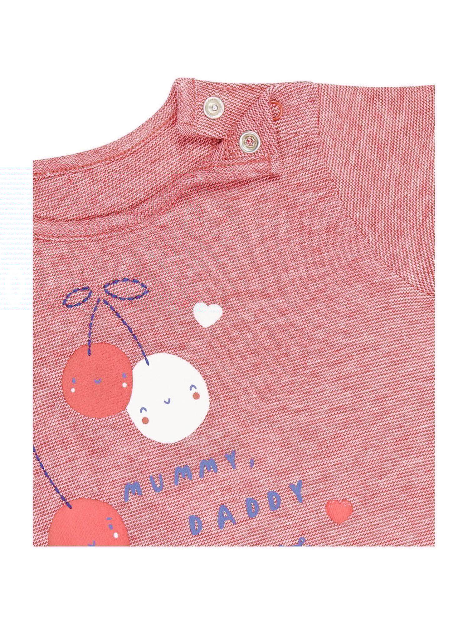 Ed-a-Mamma Baby Pink & White Printed Bodysuit (Pack Of 2)