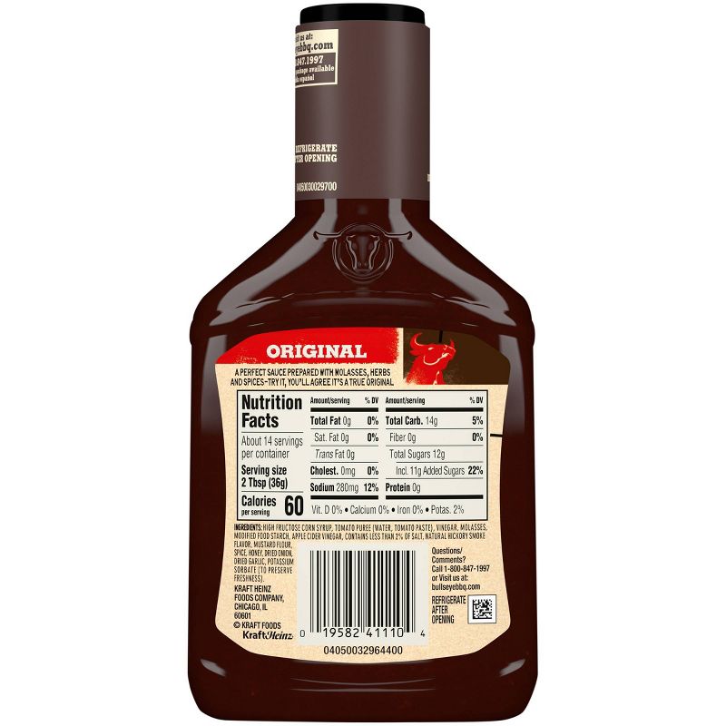 Bull's-Eye Original Barbecue Sauce - 18oz