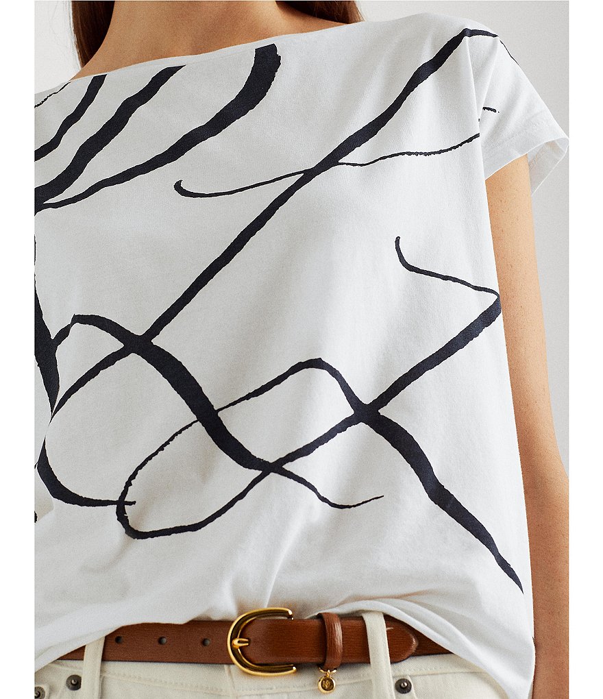 Joules Celina Short Sleeve V-Neck Knit Tee