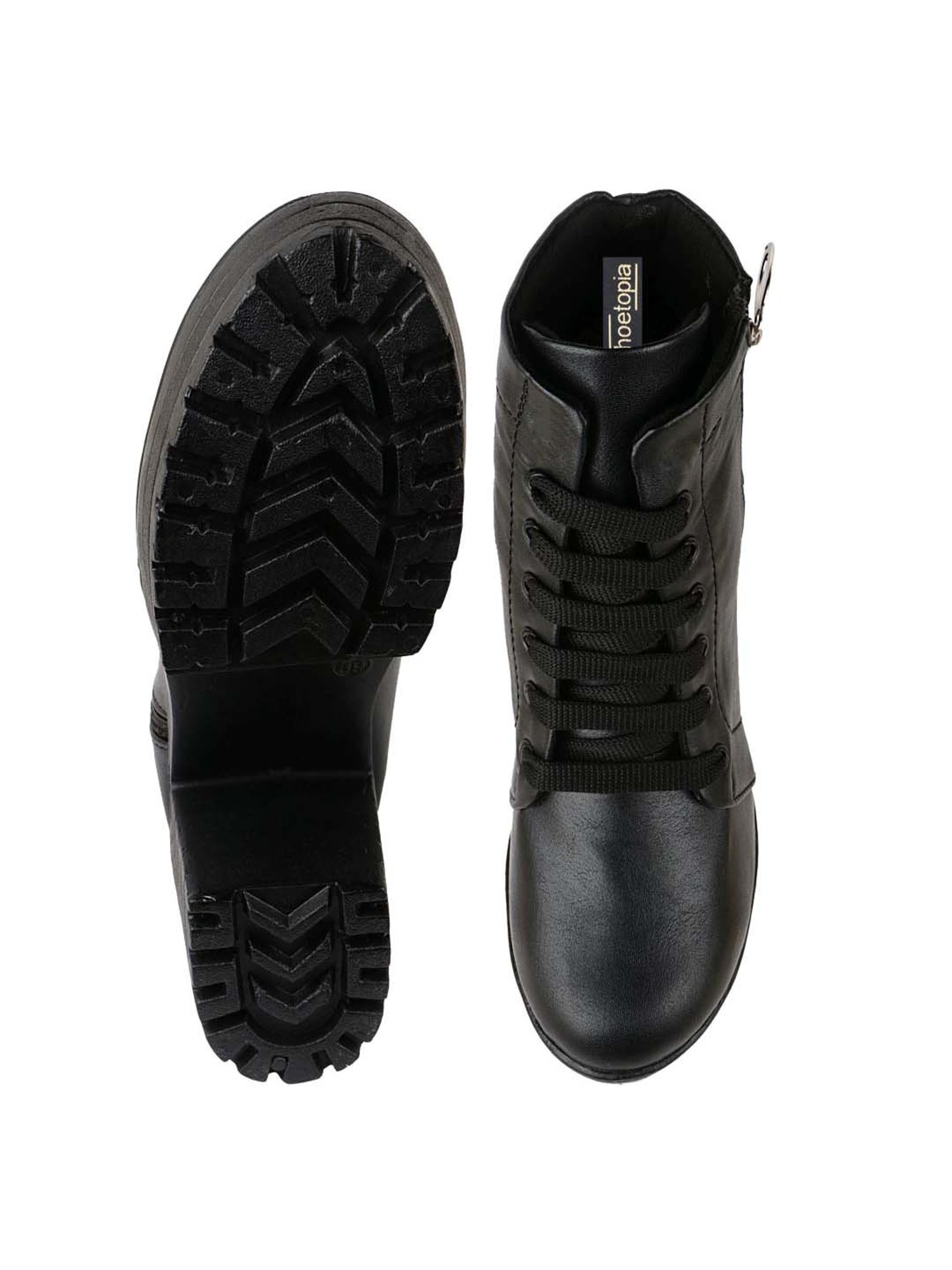 Shoetopia Kids Black Casual Boots