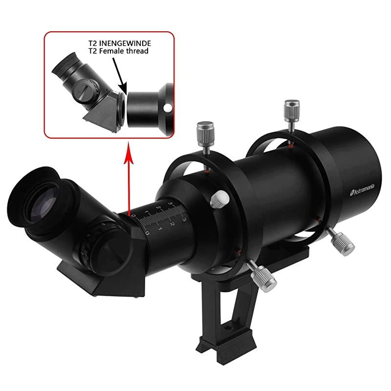 6x30 Finder Scope Black Allowing Many Astronomical Objects to Become Visible to Your Eye