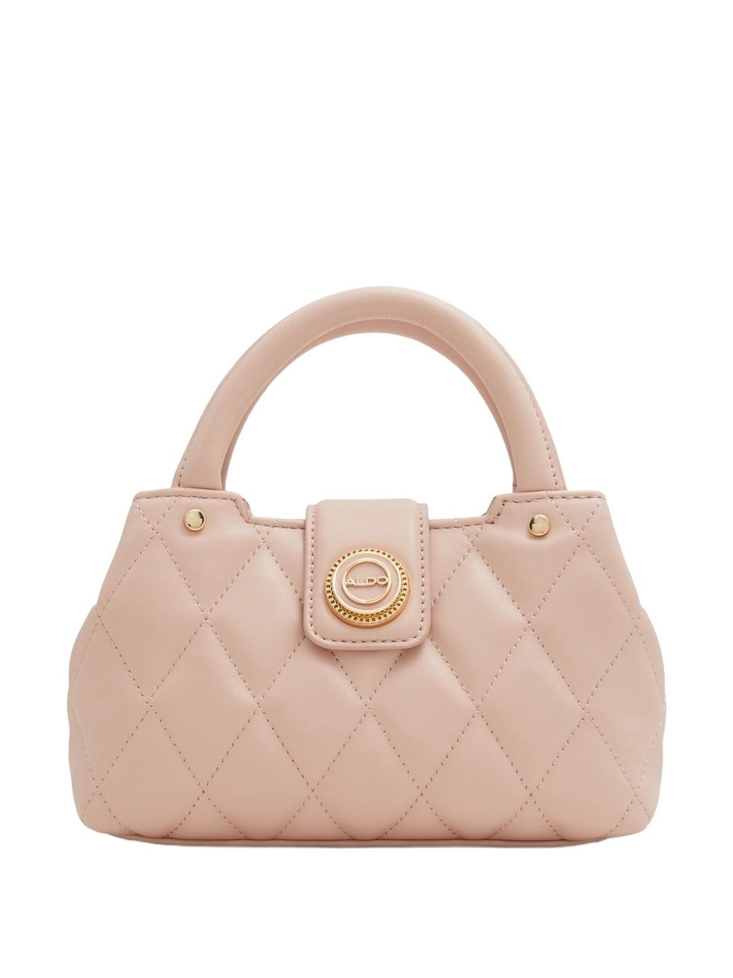 Aldo Pink Striped Small Handbag