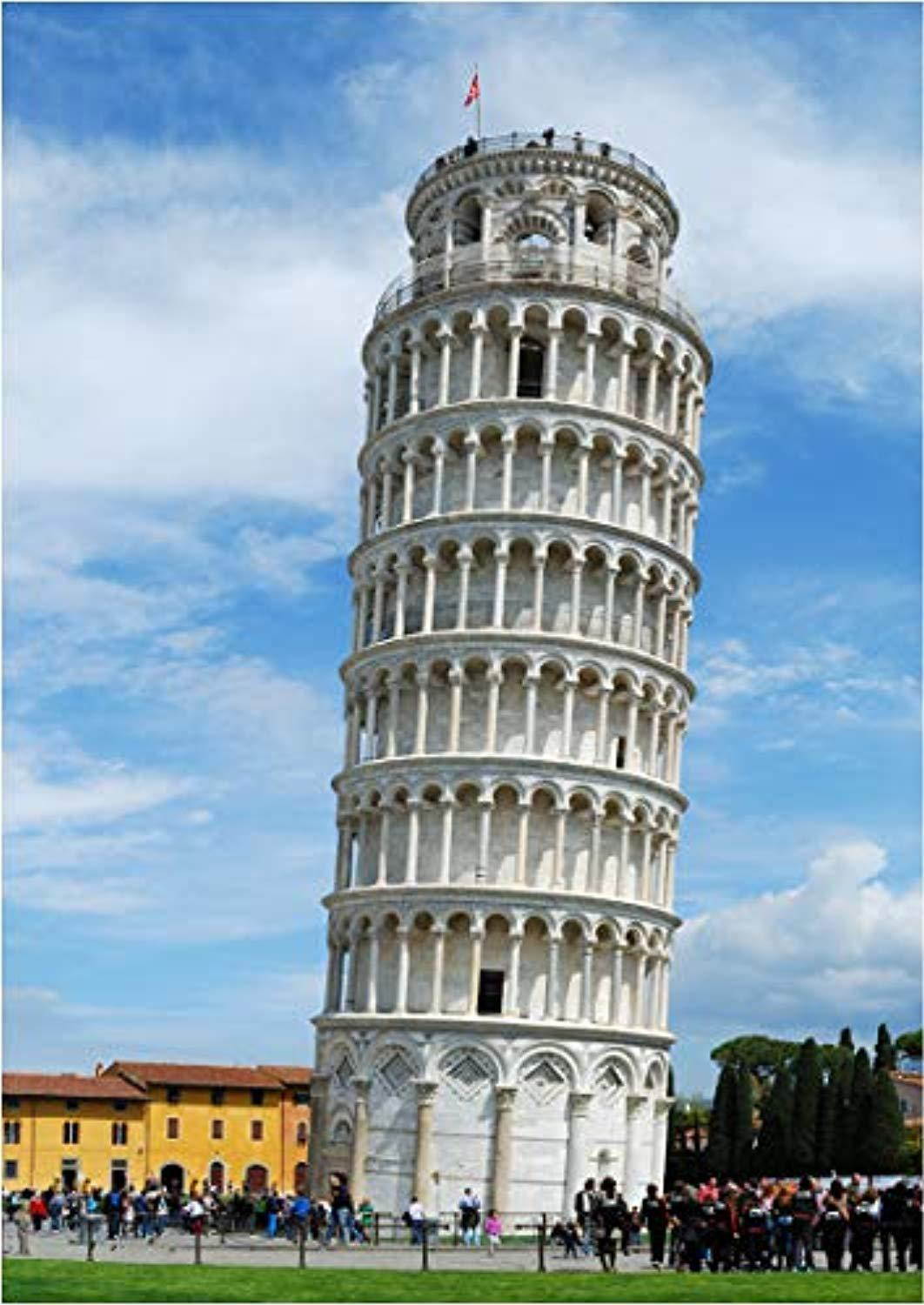 architectural landscape backdrop for italy 5x7ft leaning tower of pisa under blue sky studio photography background photo studio props ey010
