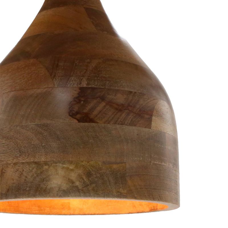 15" Bergen Teardrop Wood Pendant - River of Goods
