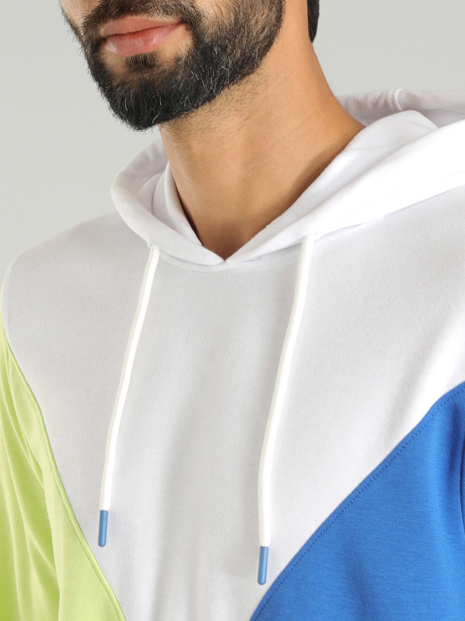 Indian Terrain Multicolor Regular Fit Hooded Sweatshirt