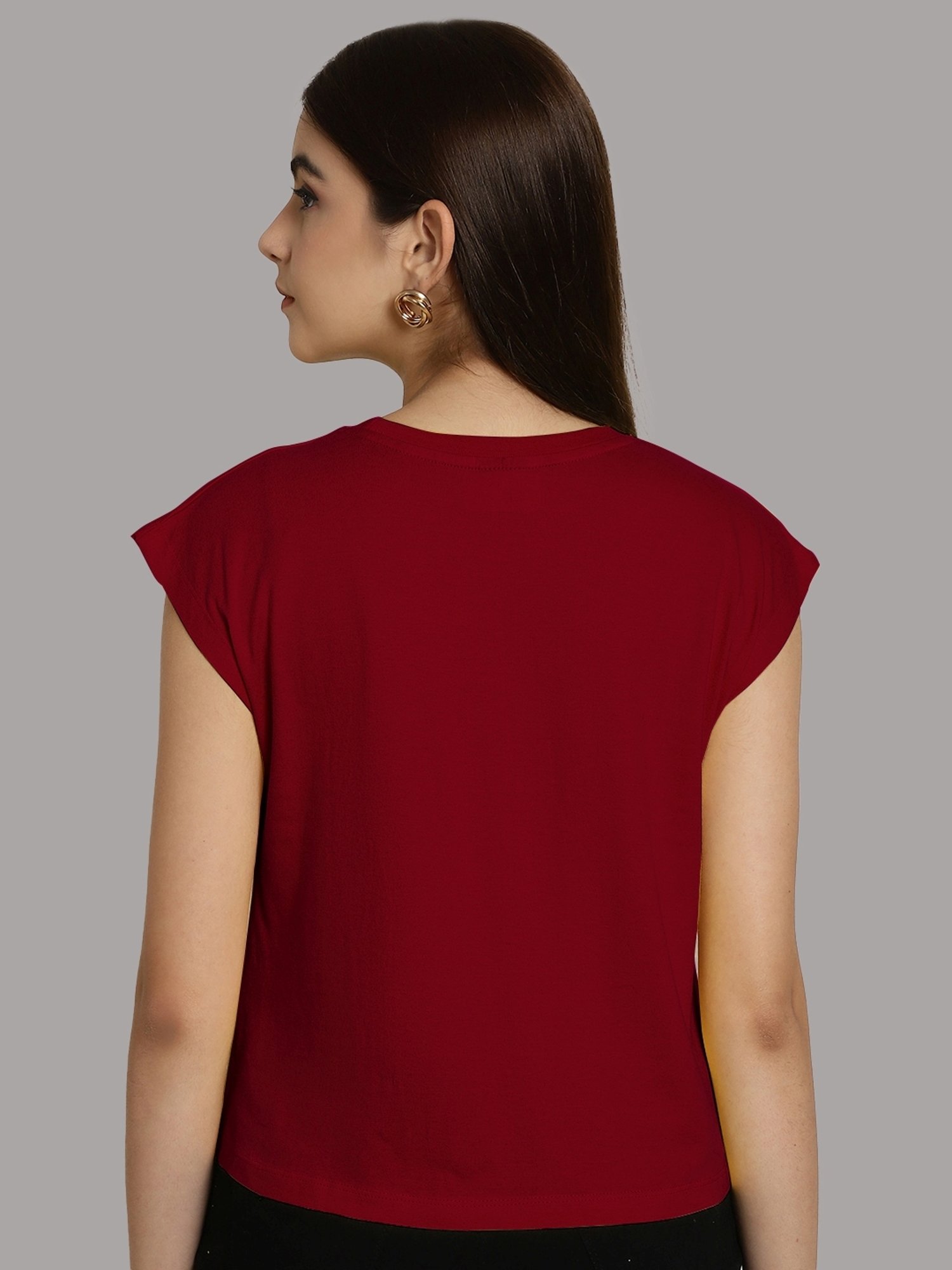 Friskers Orange & Maroon Slim Fit Sports T-Shirts - Pack Of 2