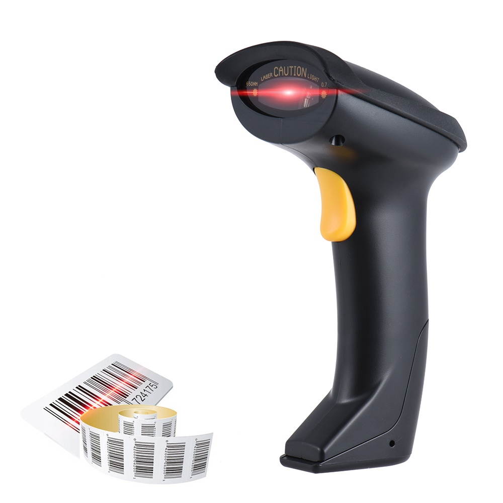 Automatic/ Manual Wireless Bluetooth Handheld 1D Barcode Scanner Reader Supports Reverse Type Bar Code Scanning for Android iOS Windows(XP/W7/W8) System for iPad iPhone Tablet Computer