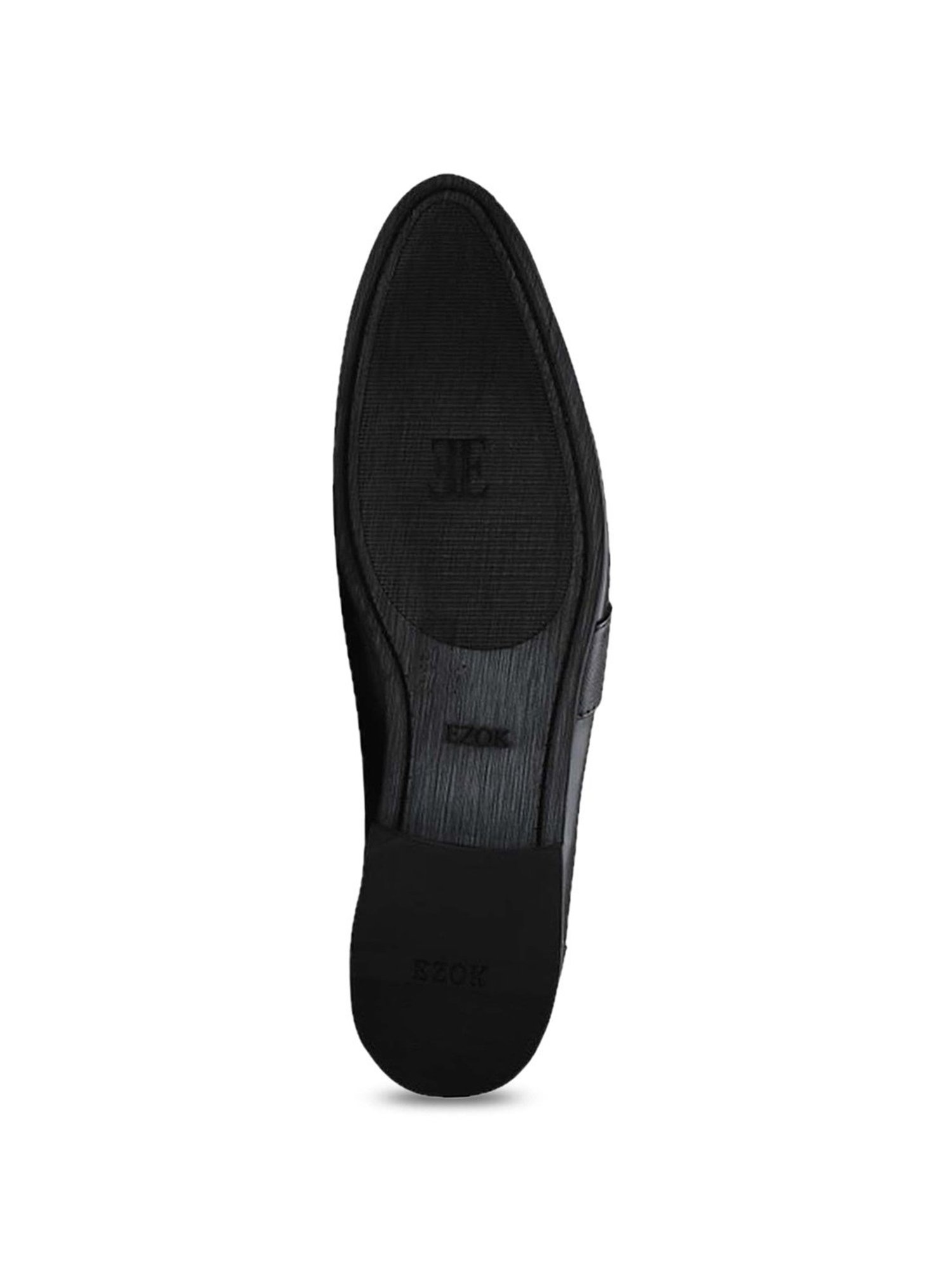 EZOK Men's Black Formal Loafers