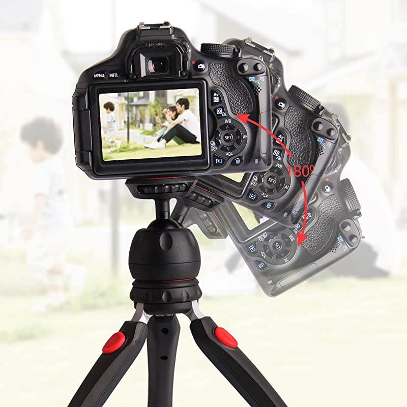 Camera Tripod with Wireless Remote, Phone GoPro Mount,Mini Tabletop Travel vlogging Tripod Stand for Phone Webcam,GoPro Action Cam/DSLR Canon Nikon Sony