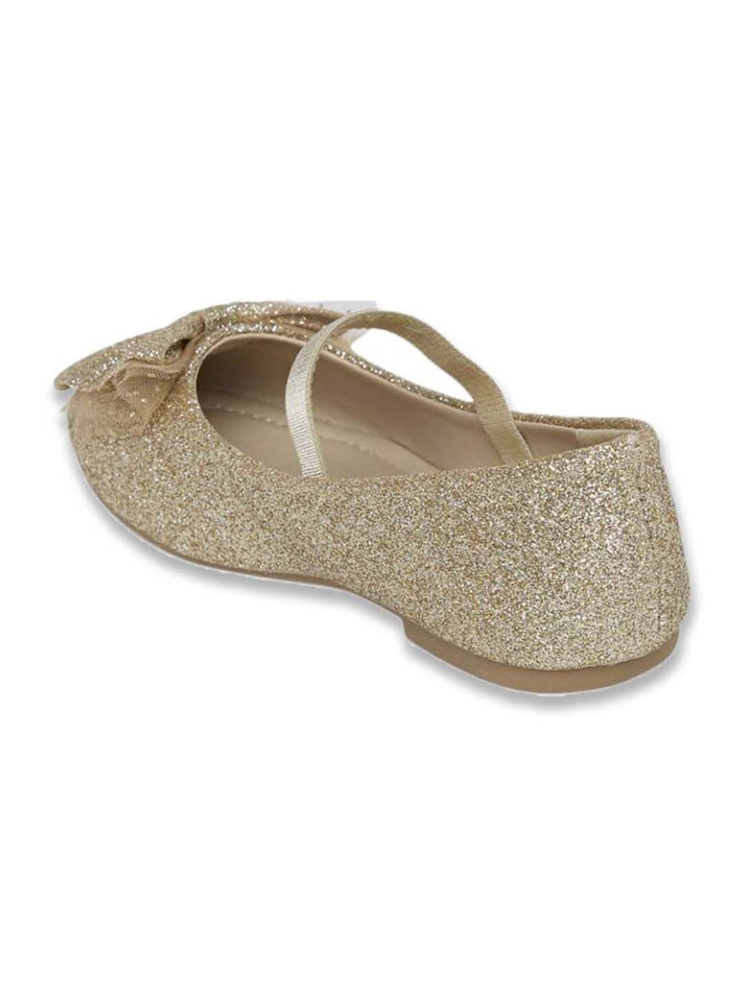 Pantaloons Junior Gold Mary Jane Shoes