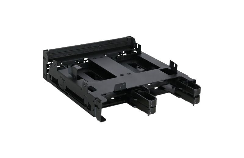 Icy Dock FLEX-FIT Quinto MB344SPO Drive Enclosure for 5.25" IDE, Serial ATA, SAS External - Black - 4 x HDD Supported - 4 x SSD Supported