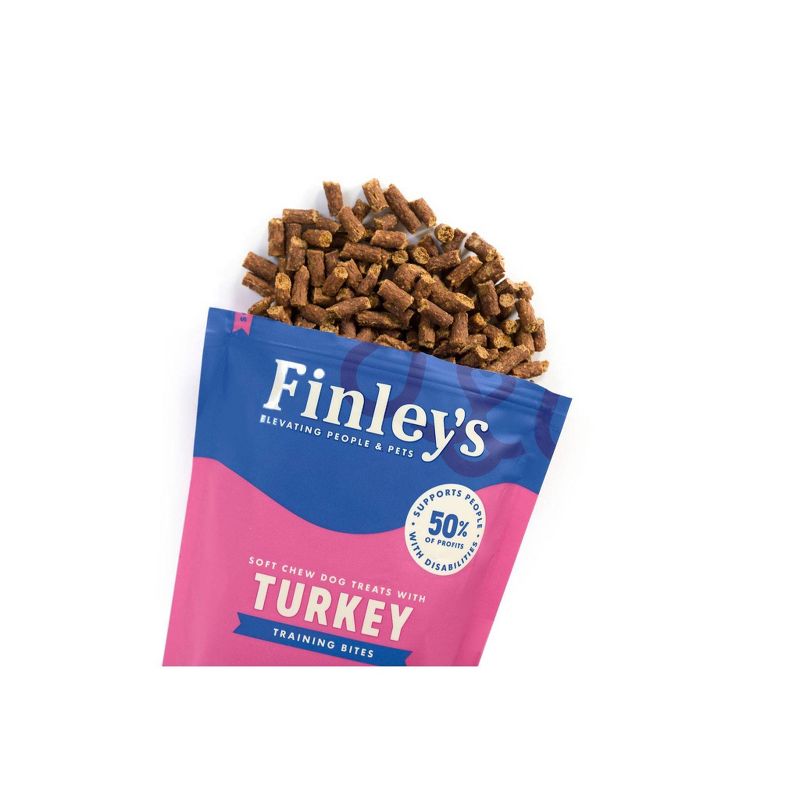 Finley's All Natural Turkey Soft Training Bite Dog Treats - 16oz