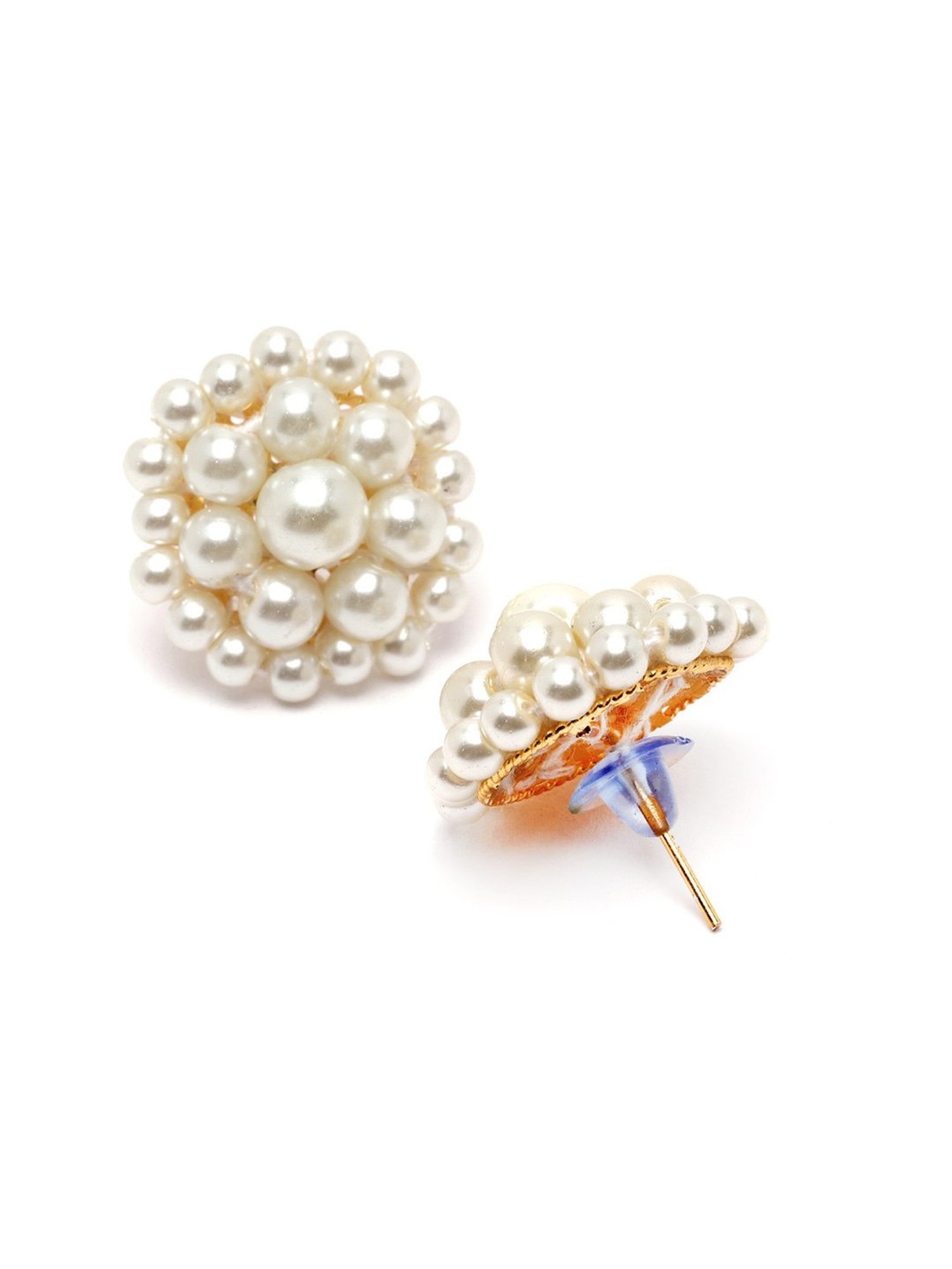 Karatcart Pearl Multilayer Beaded Choker Necklace Set for Women