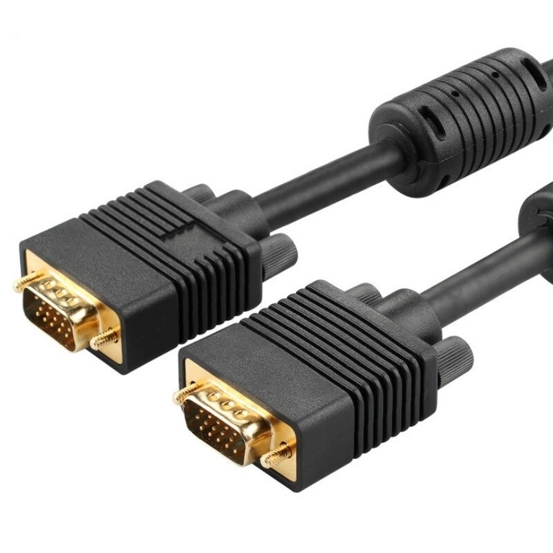 VGA Cord 2M  VGA Male to VGA Male Cable HD15 Male to Male 28 AWG VGA Cable with Ferrites for Monitor