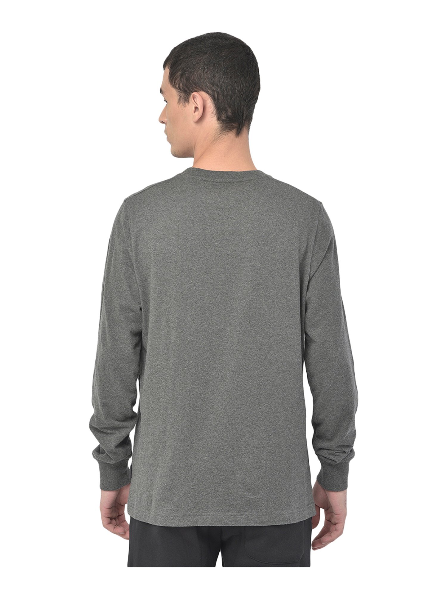 Woodland Grey Cotton Crew T-Shirt
