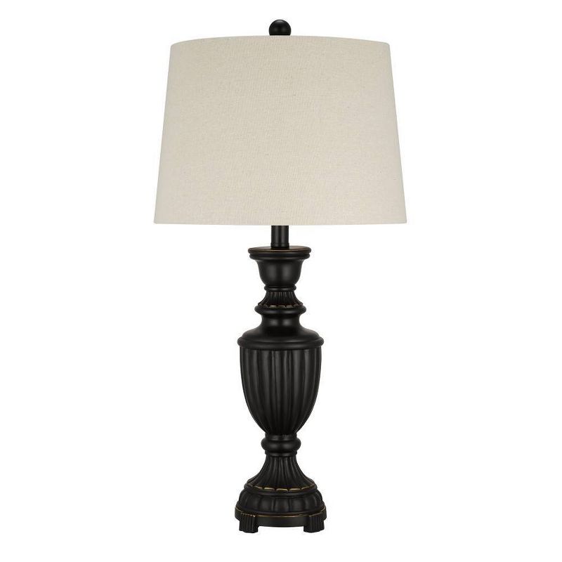 28" Faux Wood Table Lamp (Includes LED Light Bulb) - Cresswell Lighting