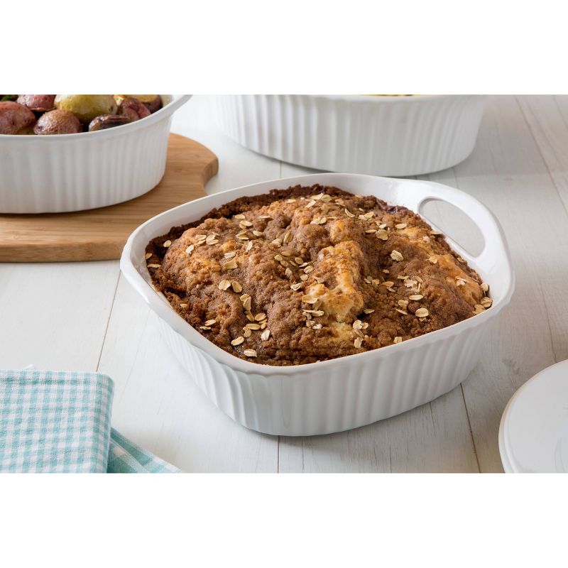 CorningWare French White 8"x8" Square Ceramic Baking Dish