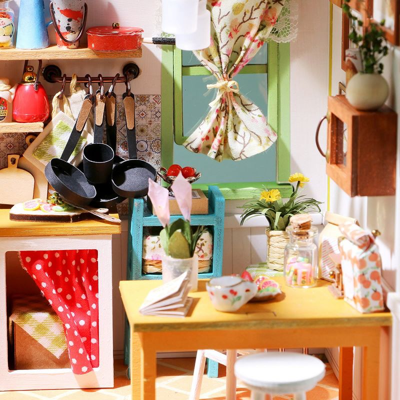 Hands Craft DIY 3D Wooden Puzzles - Miniature House: Jason's Kitchen