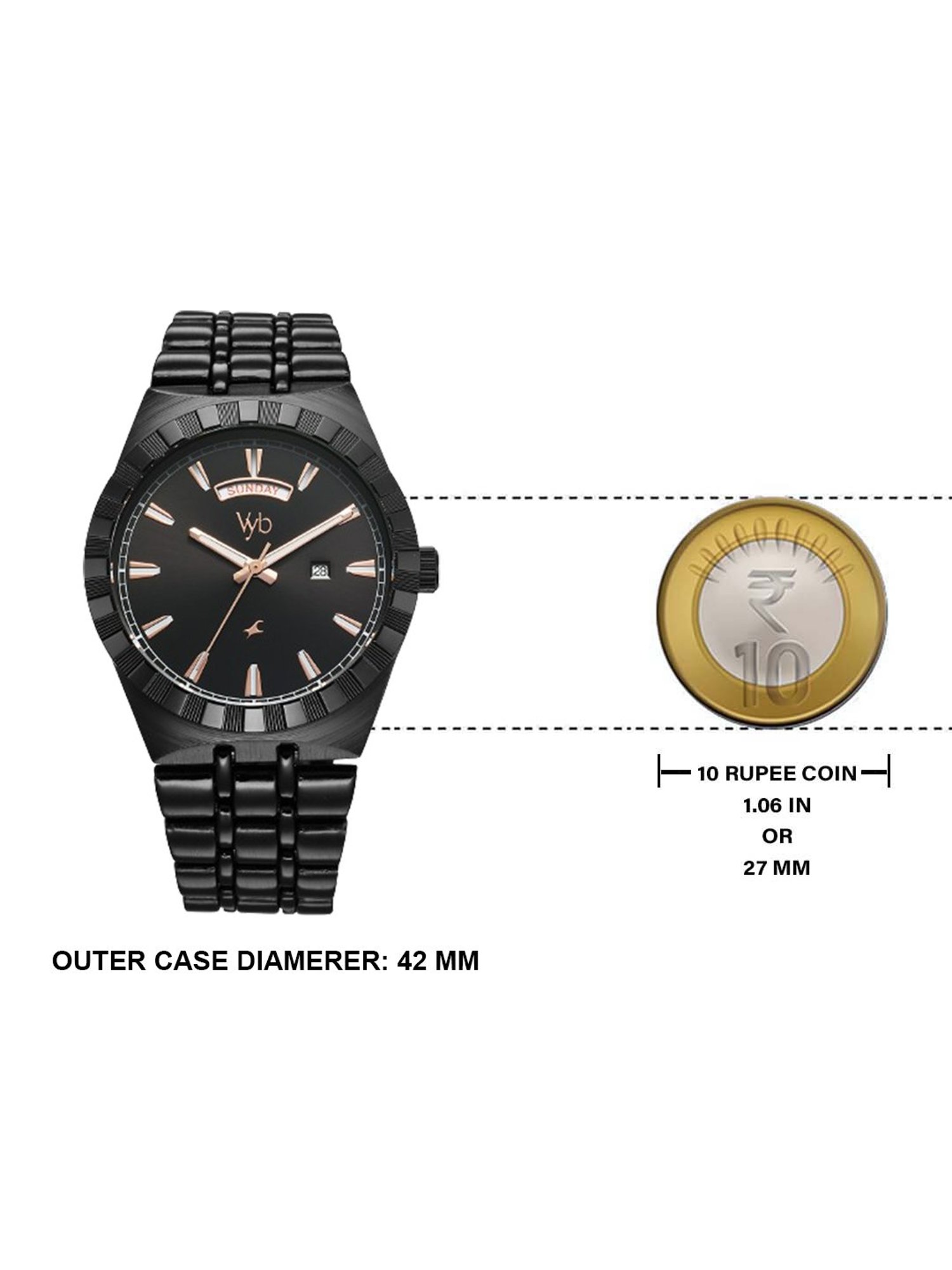 Fastrack Vyb 3.0 FV30003NM01W Analog Watch for Men