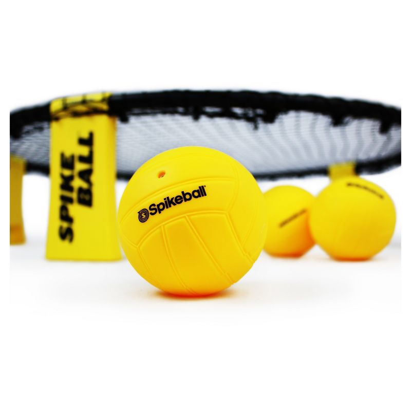 Spikeball Roundnet Combo Meal Set with 3 balls and Backpack - Yellow/Black