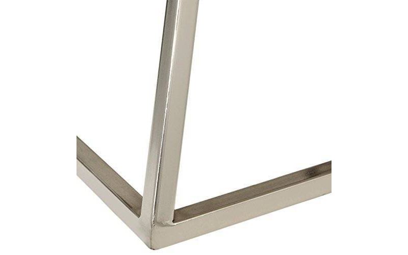 Audrey Marble Side Table Silver - Adore Decor