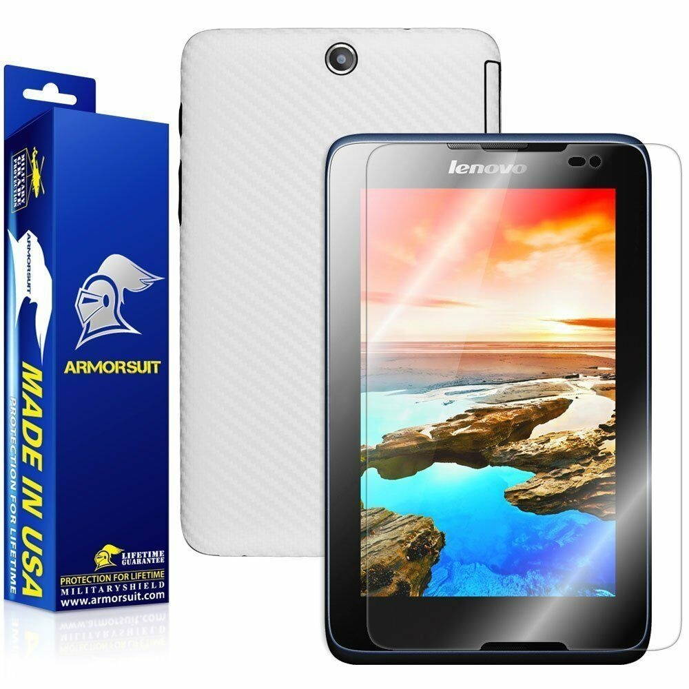 ArmorSuit MilitaryShield Lenovo A7-50 A3500-F Screen Protector + White Carbon