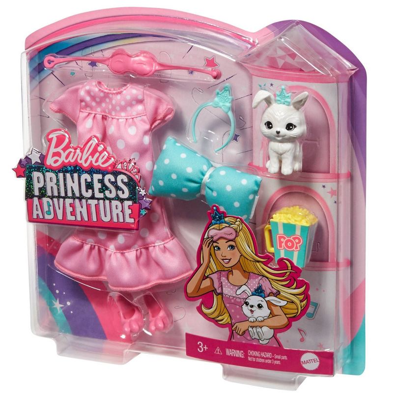 Barbie Princess Adventure Doll Clothes Fashion Pack with Pet Bunny