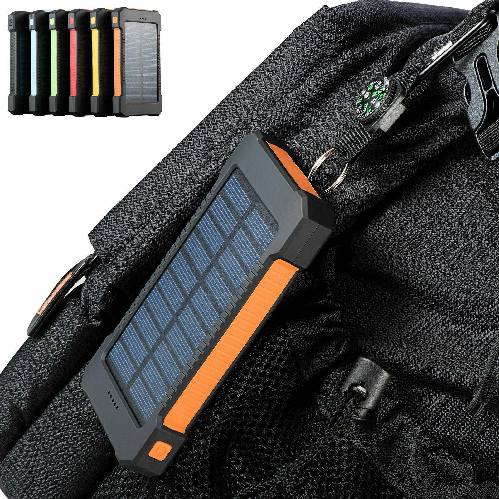 900000mAh Dual USB Portable Solar Battery Charger Solar Power Bank For Phone USA