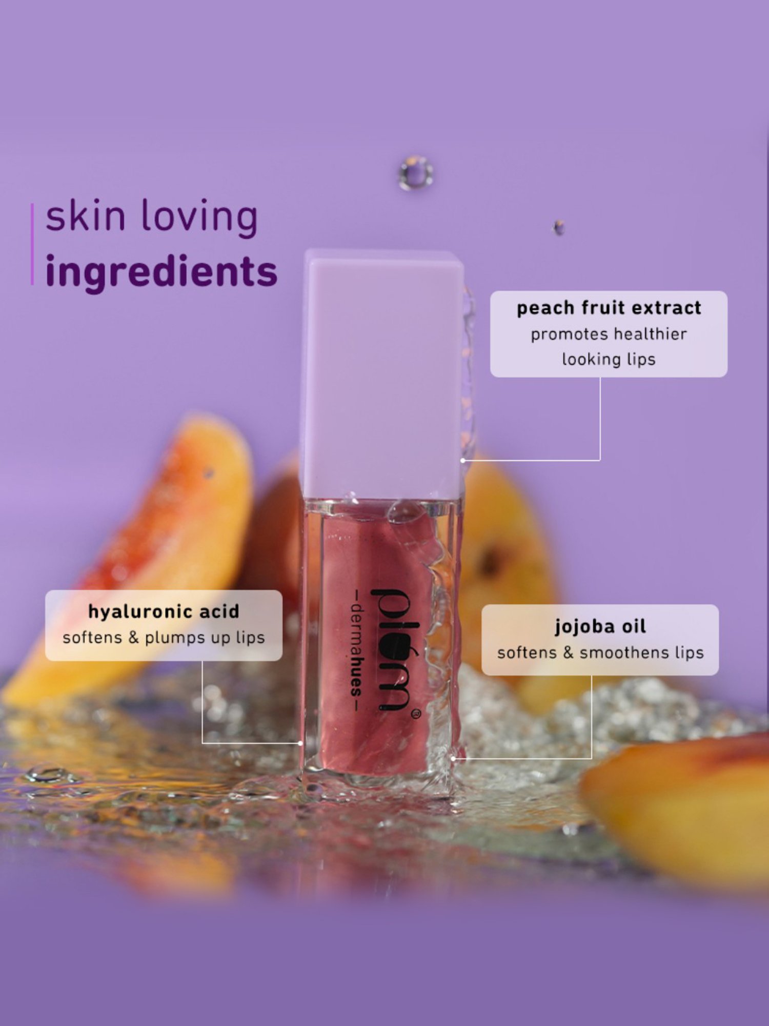 Plum Dermahues Serum Lip Gloss 01 Sugar Glaze - 6.5 ml