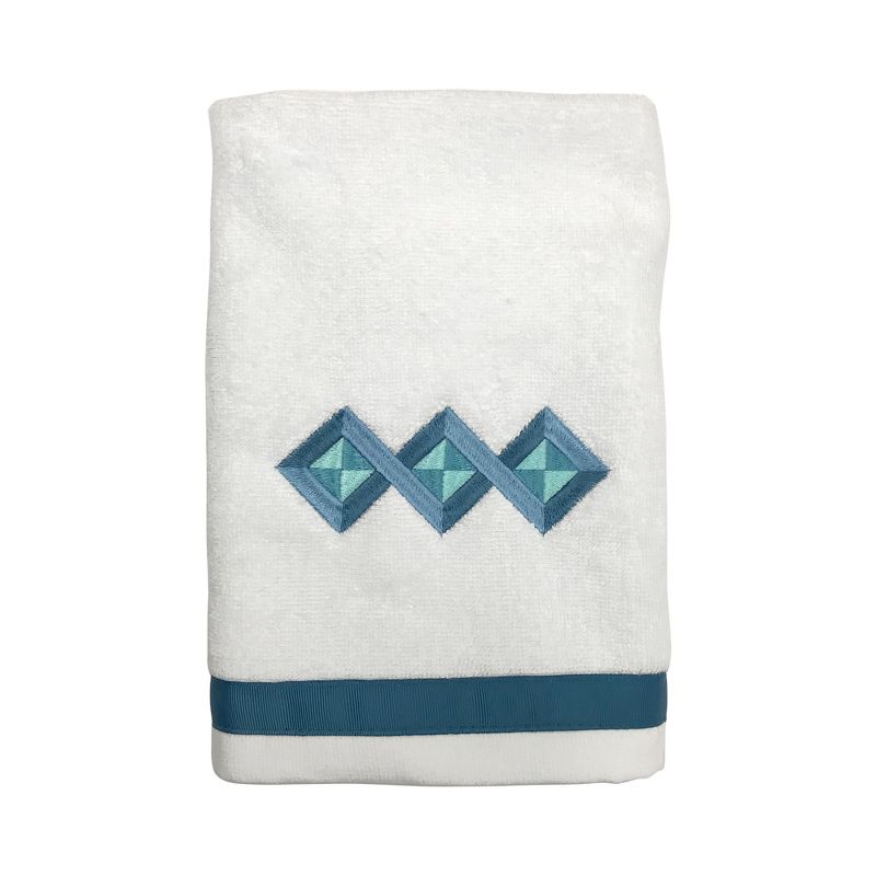 8pc Ria Turkish Cotton Washcloth Set Aqua - Enchante Home