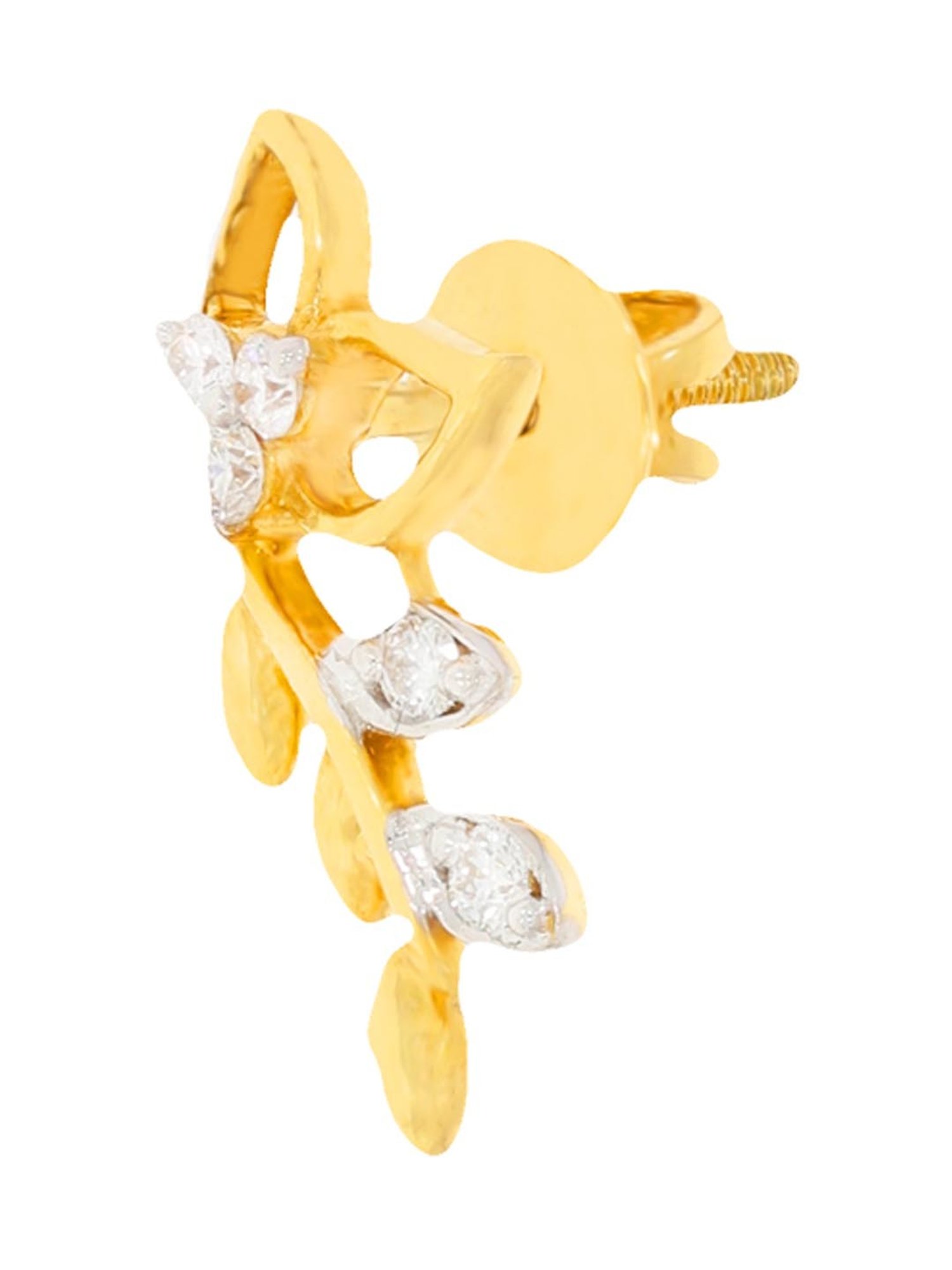 Waman Hari Pethe Jewellers 18k Gold & Diamond Earrings for Women