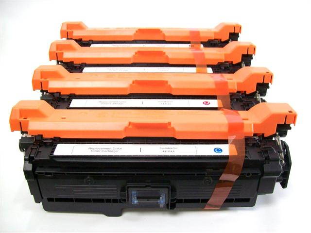 4PK [ CE250X CE251A CE252A CE253A ] 250X 251A 252A 253A 504X 504A Compatible HP 4 COLOR (B M Y C) Toner Cartridge Set Color Laserjet CM3530 CM3530fs CP3520 CP3525 CP3525dn CP3525n CP3525x