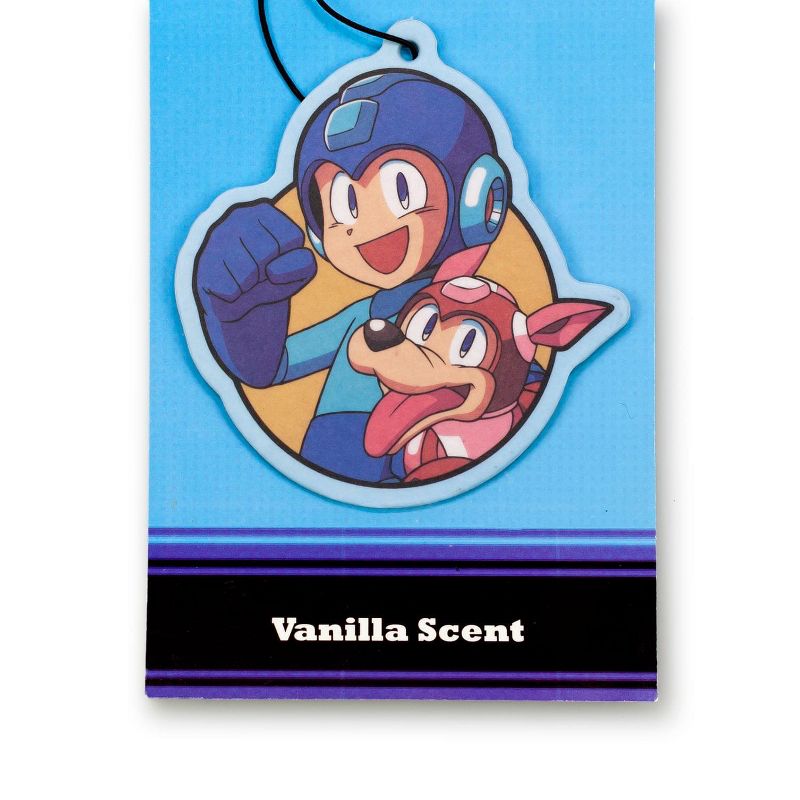 Just Funky Mega Man and Rush Air Freshener | Vanilla Scented | Mega Man Legacy Collection