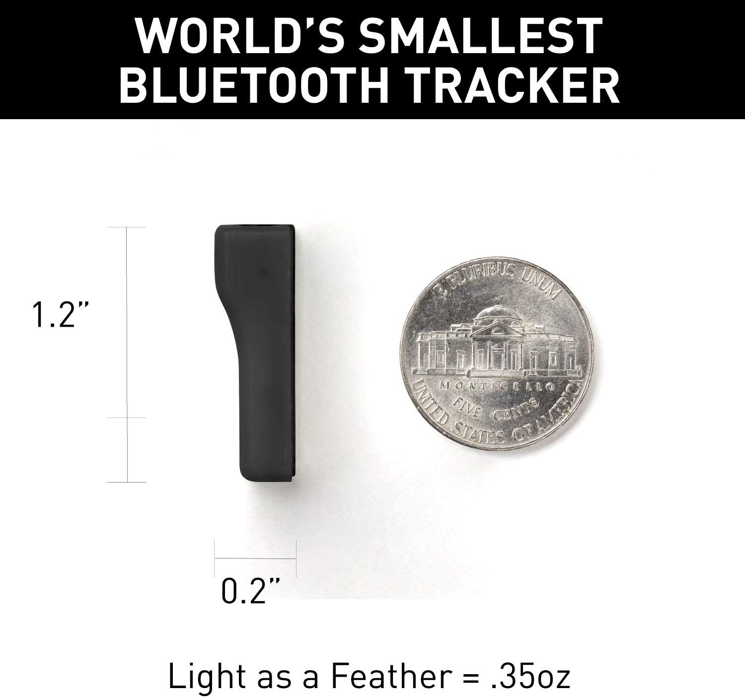 Orbit Bluetooth Glasses Finder - Wireless Smart GPS Tracker and Locator with Rechargeable Battery - Free iOS & Android Phone App - Works with Alexa