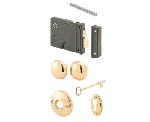 ILCO 591-04-51 Horizontal Style Rim Knob Lockset Bit Skeleton Keys Vintage Style