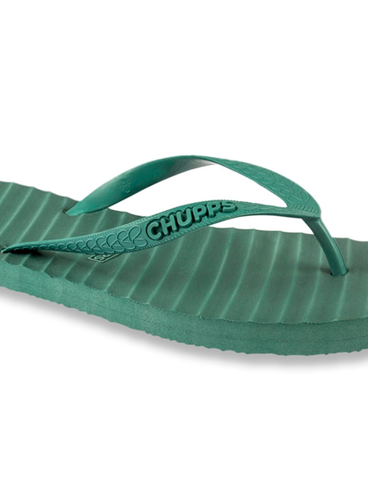 Chupps Women's Green Flip Flops