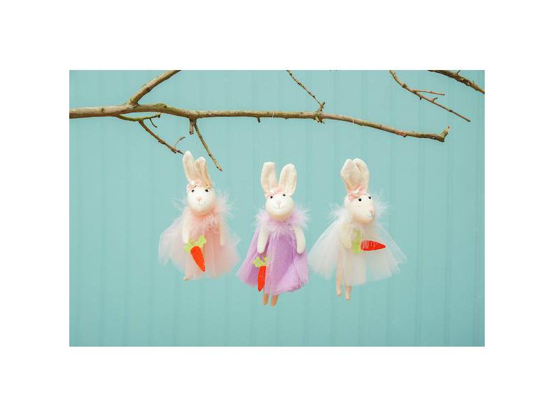 C&F Home Bunny Girls Easter Ornament, A/3