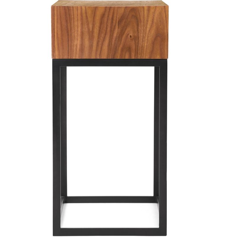 Milo Side Table Walnut - ClickDecor