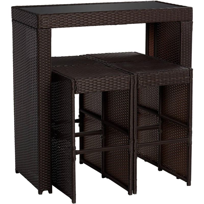 Wood Fiber Clay Patio Accent Table - Olivia & May