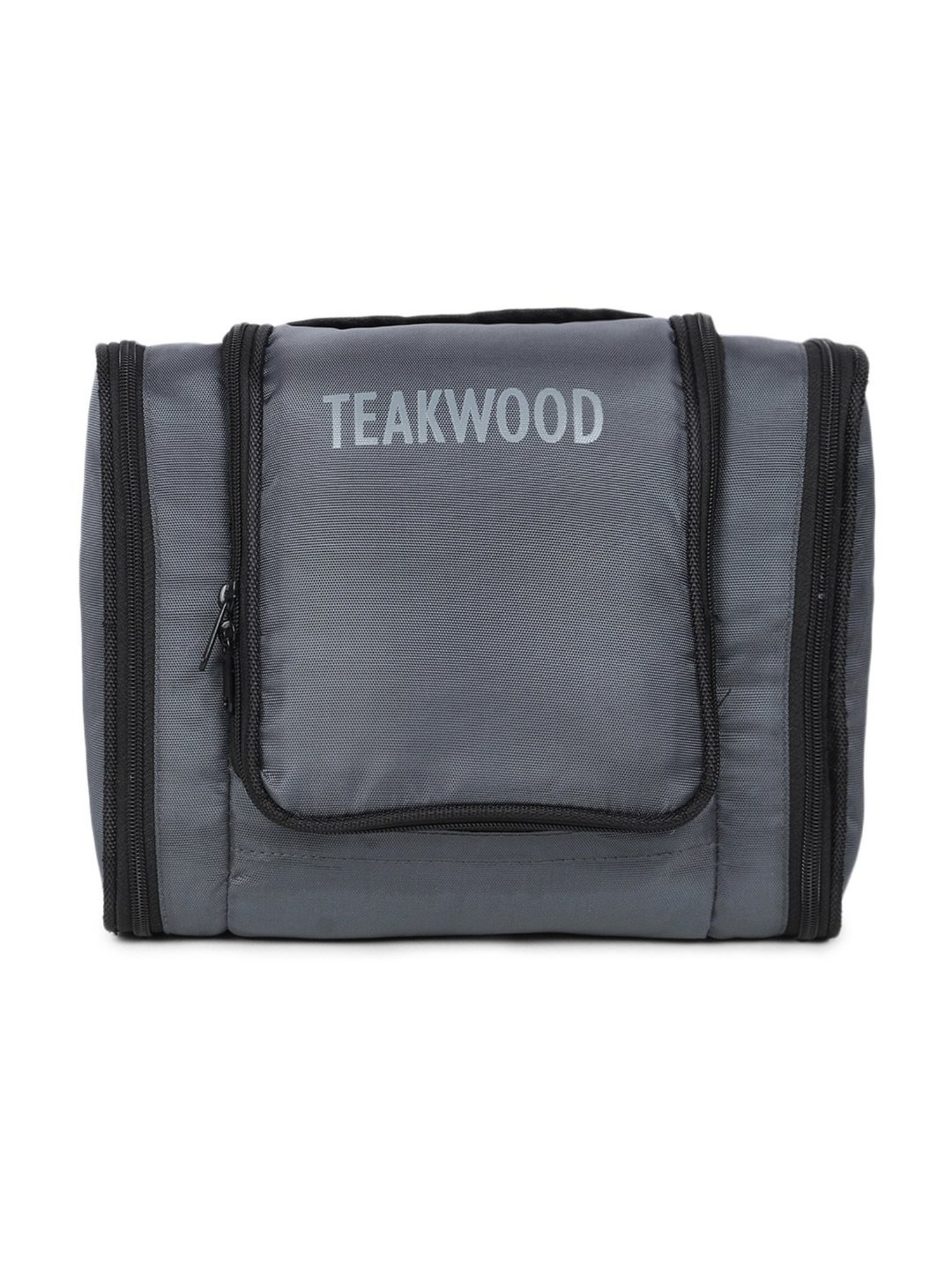 Teakwood Leathers Grey Small Toiletry Kit