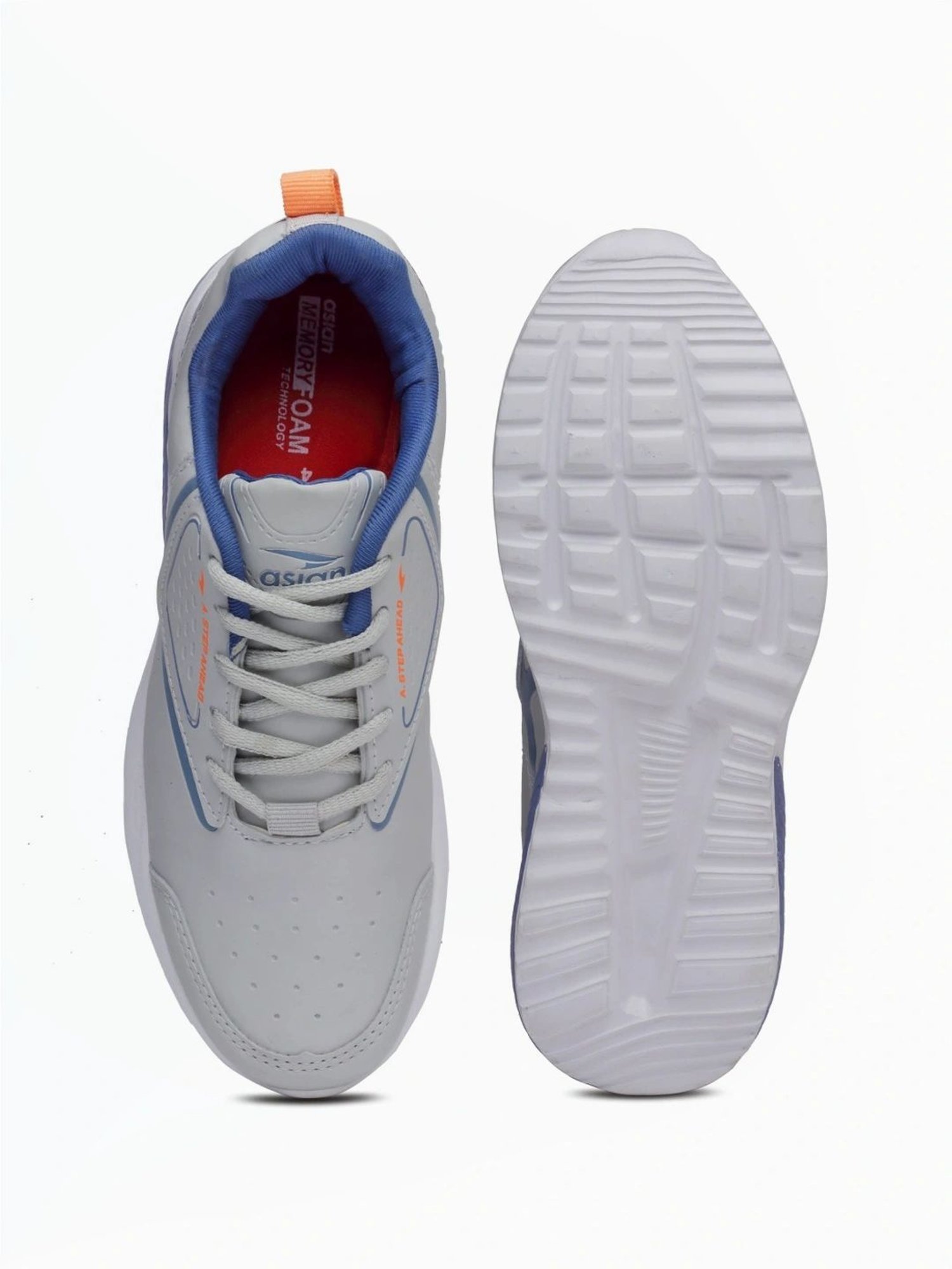 Asian Kids Grey Running Shoes