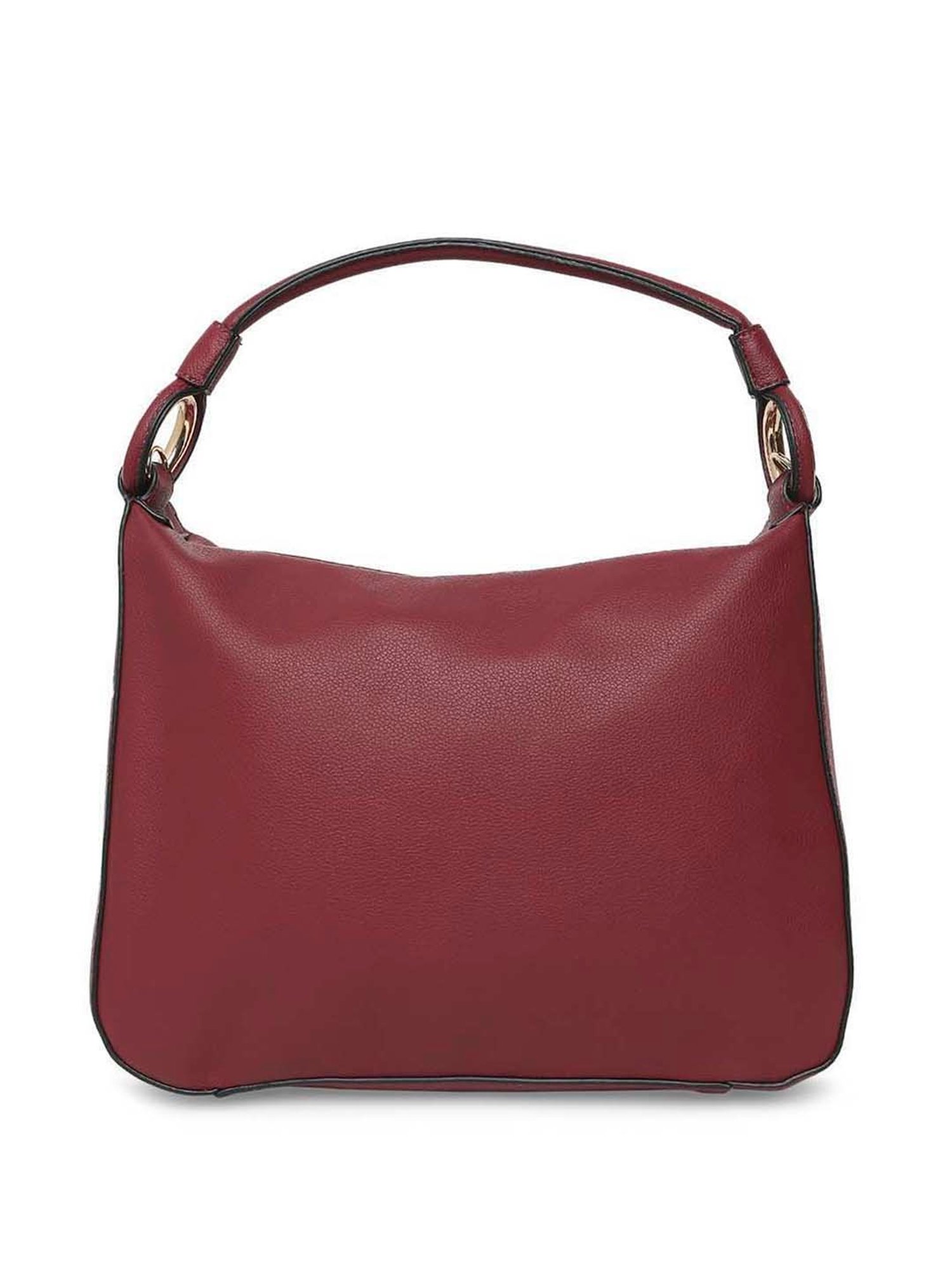 Marina Galanti Red Solid Medium Hobo Handbag
