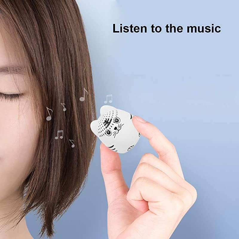 Small Bluetooth Speaker Mini Size but Great Sound QualityPhoto Selfie Button amp Answer Phone CallsBTS0011A White Tiger
