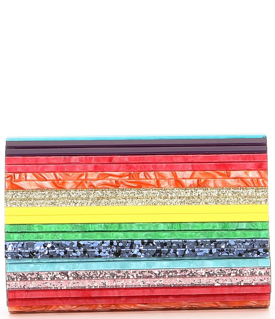 Kate Landry Satin Buckle Clutch Bag