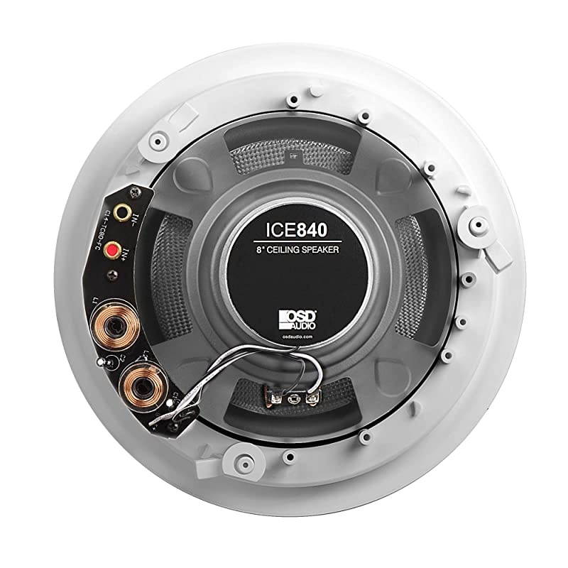 8&rdquo; in-Ceiling Speaker Pair &ndash; 150W Stereo Speakers, Pivoting Tweeter, ICE840